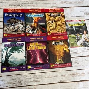 Set of Educational Science Books Smart Words Readers Kids children’s beggining r